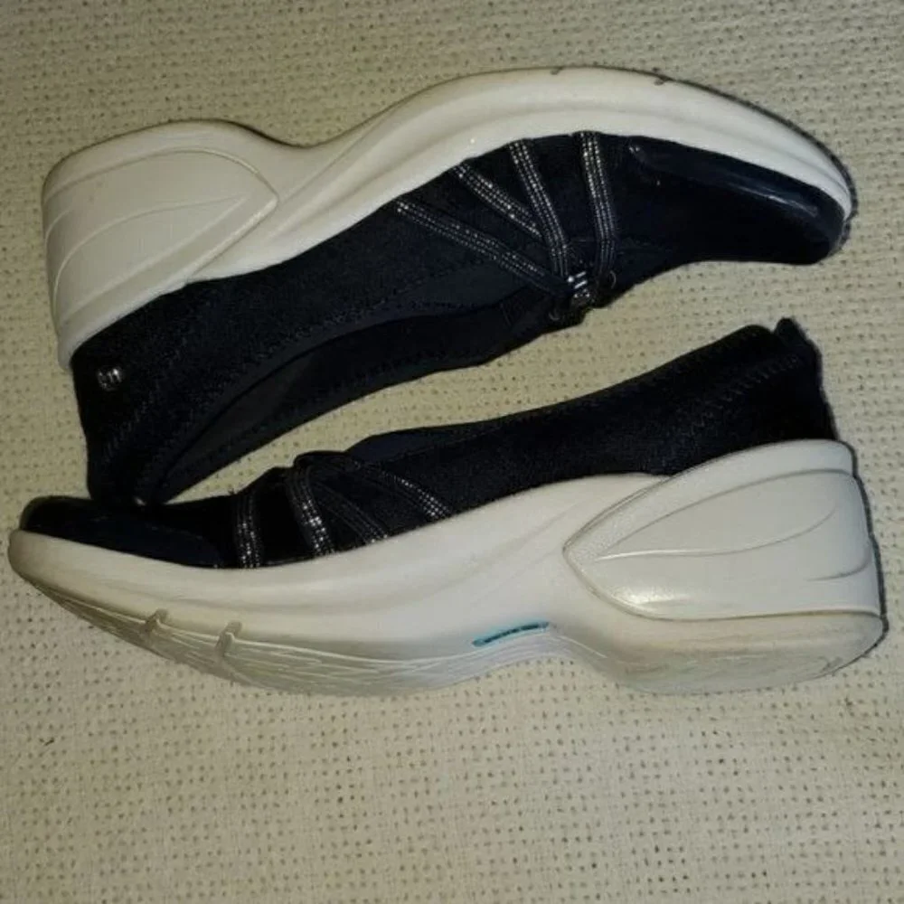 Bzees Navy Blue Slip On Loafers Cloud Technology Wedge Comfort Shoes Womens 6.5 - Picture 5 of 9
